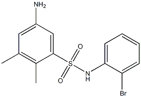 5-amino-N-(2-bromophenyl)-2,3-dimethylbenzene-1-sulfonamide Struktur