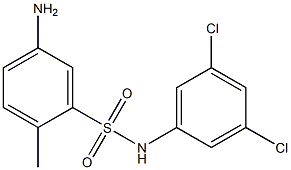 5-amino-N-(3,5-dichlorophenyl)-2-methylbenzene-1-sulfonamide Struktur