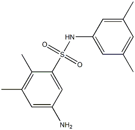 5-amino-N-(3,5-dimethylphenyl)-2,3-dimethylbenzene-1-sulfonamide Struktur