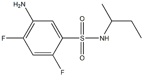 5-amino-N-(butan-2-yl)-2,4-difluorobenzene-1-sulfonamide Struktur