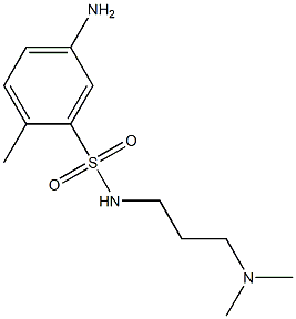 5-amino-N-[3-(dimethylamino)propyl]-2-methylbenzene-1-sulfonamide Struktur