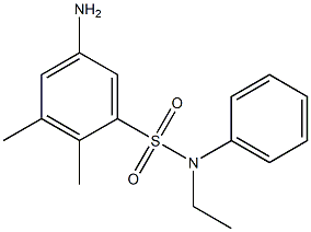 5-amino-N-ethyl-2,3-dimethyl-N-phenylbenzene-1-sulfonamide Struktur