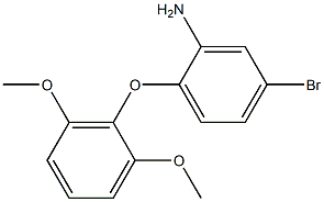 5-bromo-2-(2,6-dimethoxyphenoxy)aniline Struktur