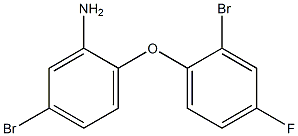 5-bromo-2-(2-bromo-4-fluorophenoxy)aniline Struktur