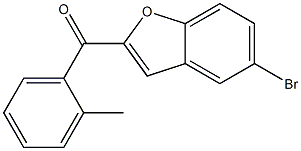 5-bromo-2-[(2-methylphenyl)carbonyl]-1-benzofuran Struktur