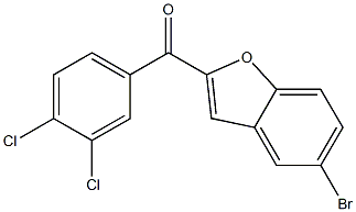 5-bromo-2-[(3,4-dichlorophenyl)carbonyl]-1-benzofuran Struktur