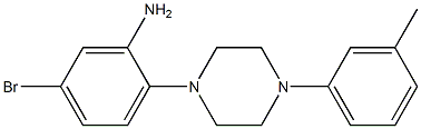 5-bromo-2-[4-(3-methylphenyl)piperazin-1-yl]aniline Struktur