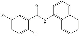 5-bromo-2-fluoro-N-(naphthalen-1-yl)benzamide Struktur