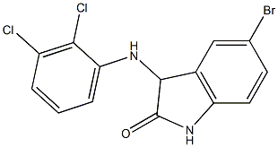 5-bromo-3-[(2,3-dichlorophenyl)amino]-2,3-dihydro-1H-indol-2-one Struktur