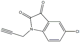 5-chloro-1-(prop-2-yn-1-yl)-2,3-dihydro-1H-indole-2,3-dione Struktur