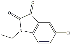 5-chloro-1-ethyl-2,3-dihydro-1H-indole-2,3-dione Struktur