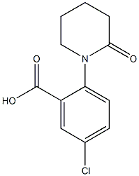 5-chloro-2-(2-oxopiperidin-1-yl)benzoic acid Struktur