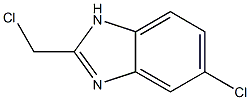 5-chloro-2-(chloromethyl)-1H-1,3-benzodiazole Struktur