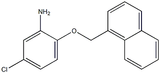 5-chloro-2-(naphthalen-1-ylmethoxy)aniline Struktur