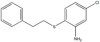 5-chloro-2-[(2-phenylethyl)sulfanyl]aniline Struktur