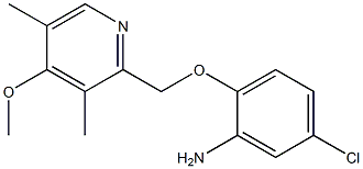 5-chloro-2-[(4-methoxy-3,5-dimethylpyridin-2-yl)methoxy]aniline Struktur