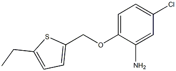 5-chloro-2-[(5-ethylthiophen-2-yl)methoxy]aniline Struktur