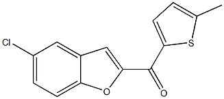 5-chloro-2-[(5-methylthiophen-2-yl)carbonyl]-1-benzofuran Struktur