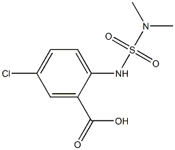 5-chloro-2-[(dimethylsulfamoyl)amino]benzoic acid Struktur