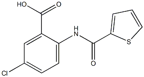 5-chloro-2-[(thien-2-ylcarbonyl)amino]benzoic acid Struktur