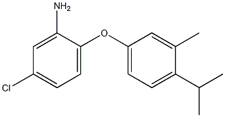 5-chloro-2-[3-methyl-4-(propan-2-yl)phenoxy]aniline Struktur