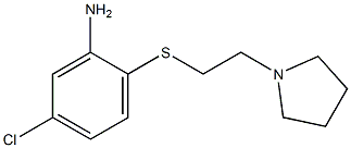 5-chloro-2-{[2-(pyrrolidin-1-yl)ethyl]sulfanyl}aniline Struktur