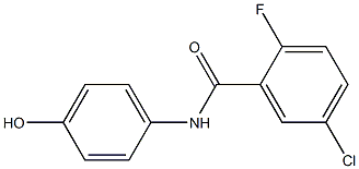 5-chloro-2-fluoro-N-(4-hydroxyphenyl)benzamide Struktur