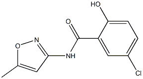 5-chloro-2-hydroxy-N-(5-methyl-1,2-oxazol-3-yl)benzamide Struktur