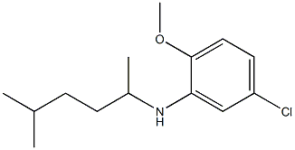 5-chloro-2-methoxy-N-(5-methylhexan-2-yl)aniline Struktur