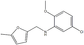 5-chloro-2-methoxy-N-[(5-methylfuran-2-yl)methyl]aniline Struktur