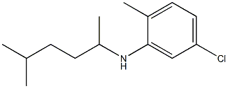 5-chloro-2-methyl-N-(5-methylhexan-2-yl)aniline Struktur