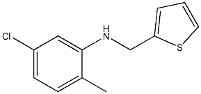 5-chloro-2-methyl-N-(thiophen-2-ylmethyl)aniline Struktur