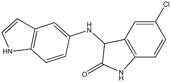 5-chloro-3-(1H-indol-5-ylamino)-2,3-dihydro-1H-indol-2-one Struktur