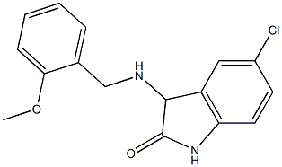 5-chloro-3-{[(2-methoxyphenyl)methyl]amino}-2,3-dihydro-1H-indol-2-one Struktur