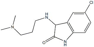 5-chloro-3-{[3-(dimethylamino)propyl]amino}-2,3-dihydro-1H-indol-2-one Struktur