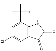 5-chloro-7-(trifluoromethyl)-1H-indole-2,3-dione Struktur