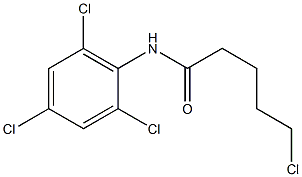 5-chloro-N-(2,4,6-trichlorophenyl)pentanamide Struktur