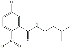 5-chloro-N-(3-methylbutyl)-2-nitrobenzamide Struktur