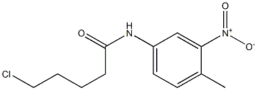 5-chloro-N-(4-methyl-3-nitrophenyl)pentanamide Struktur