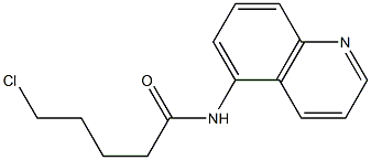 5-chloro-N-(quinolin-5-yl)pentanamide Struktur