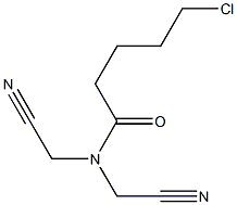 5-chloro-N,N-bis(cyanomethyl)pentanamide Struktur