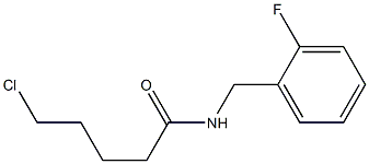 5-chloro-N-[(2-fluorophenyl)methyl]pentanamide Struktur