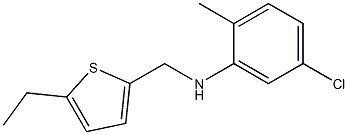 5-chloro-N-[(5-ethylthiophen-2-yl)methyl]-2-methylaniline Struktur