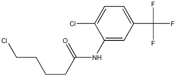 5-chloro-N-[2-chloro-5-(trifluoromethyl)phenyl]pentanamide Struktur