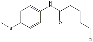 5-chloro-N-[4-(methylsulfanyl)phenyl]pentanamide Struktur