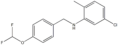 5-chloro-N-{[4-(difluoromethoxy)phenyl]methyl}-2-methylaniline Struktur