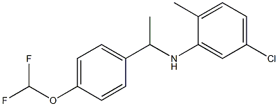 5-chloro-N-{1-[4-(difluoromethoxy)phenyl]ethyl}-2-methylaniline Struktur