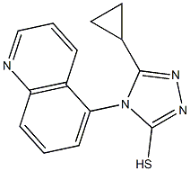 5-cyclopropyl-4-(quinolin-5-yl)-4H-1,2,4-triazole-3-thiol Struktur