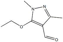 5-ethoxy-1,3-dimethyl-1H-pyrazole-4-carbaldehyde Struktur