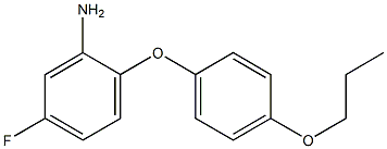 5-fluoro-2-(4-propoxyphenoxy)aniline Struktur